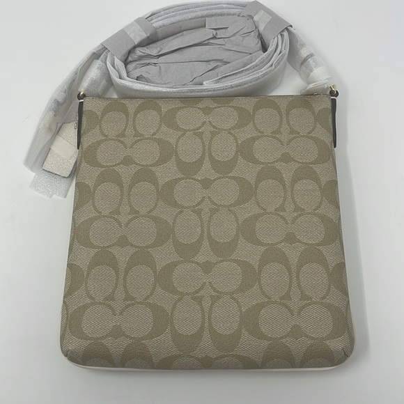 Coach Mini Rowan File Bag In Signature Canvas - Picture 3 of 8